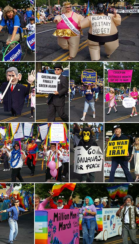 the peace people in the eugene celebration parade